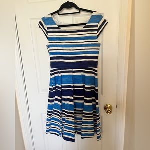 Kate Spade New York Mariella blue striped dress, size 8